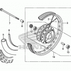 CRF50F Переднее колесо