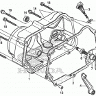 CRF50F Крышка картера правая