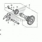 CRF250R Распределительный вал и клапана