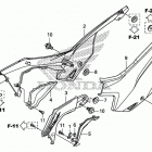 CRF125FB Боковая панель