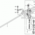 CRF250X Задний тормозной цилиндр