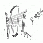 CRF250X Цепь ГРМ и натяжитель