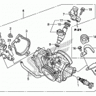 CRF250R Корпус Дросселя
