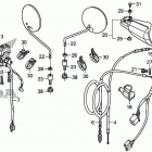 XR650L Рычаги,тросы и рулевые переключатели