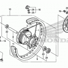 CRF150F Заднее колесо