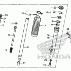 CRF125FB Передняя вилка