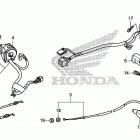 CB300F Рычаги,тросы и рулевые переключатели