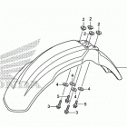 CRF150F Переднее крыло