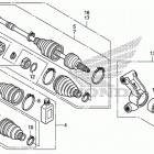 SXS700M2 Задний привод и кулак поворотный