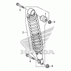 TRX500FE2 Задний амортизатор