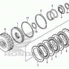 SXS700M2 Сцепление (пониженая)