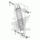 TRX420FA2 Задний амортизатор