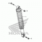 TRX250TM Задний амортизатор