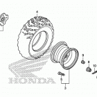 TRX420FA2 Заднее колесо