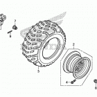 TRX250TM Заднее колесо