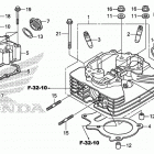 TRX250TM Головка цилиндра