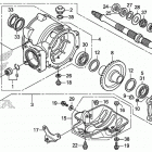 TRX250TM Редуктор задний