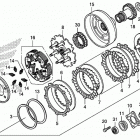 SXS500M Сцепление