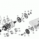 SXS1000M3 Коленчатый вал и поршни