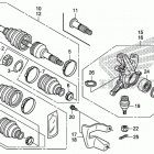 TRX420FA2 Front knuckle@front drive shaft