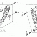 TRX250TM Передние аммортизаторы