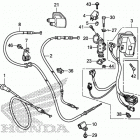 TRX500FE2 Рулевые переключатели и тросы