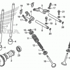 TRX500FE2 Распределительный вал и клапана