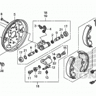 TRX250TM Передний тормоз