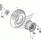 TRX500FE2 Переднее колесо
