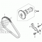 TRX420FA2 Цепь ГРМ и натяжитель