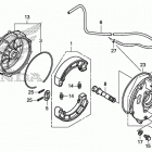 TRX500FE2 Задний тормоз