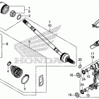 SXS1000M3 Задний привод и кулак поворотный