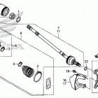 SXS1000M3 Передний  привод и кулак поворотный