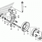 TRX90X Knuckle@front brake panel