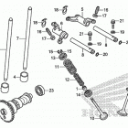 TRX420FA2 Распределительный вал и клапана