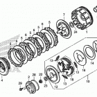 TRX250TM Сцепление