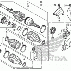 SXS700M2 Передний  привод и кулак поворотный