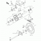 KX65 (KX65-AFF) Задняя ступица колеса
