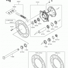KX250F (KX250ZGF) Задняя ступица колеса