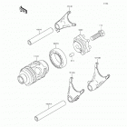 KX85 (KX85-CFF) Шестерни   /  вилки переключения