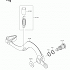 KX250F (KX250ZGF) Педаль тормоза