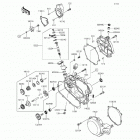 KX100 (KX100-FFF) Крышки двигателя