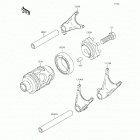 KX100 (KX100-FFF) Шестерни   /  вилки переключения