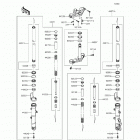 Ninja 300 ABS SE (EX300-BFS) Передняя вилка