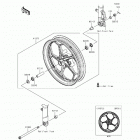 Ninja 300 ABS SE (EX300-BFS) Переднее колесо