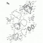 KL650 (KL650-EFF) Крышки двигателя