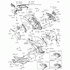 Ninja ZX-14R ABS  (30th) (ZX1400-FFFA) Обтекатель цепнральный