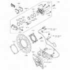 Ninja ZX-14R ABS  (30th) (ZX1400-FFFA) Задний тормоз