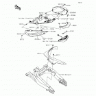 Ninja 650 (EX650-EFF) Боковые крышки  /  крышка цепи