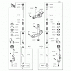 Ninja 650 (EX650-EFF) Передняя вилка